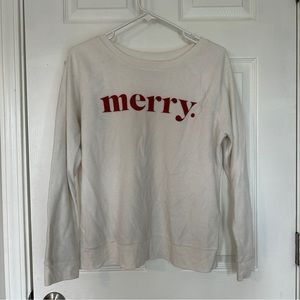 White christmas crew neck